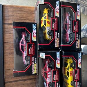 Nascar Red and Yellow Die-Cast Cars Set